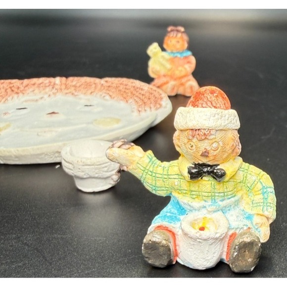 Vtg Popular Imports Raggedy Ann & Andy 1994 Miniature Resin Tea Set USA - Picture 5 of 8